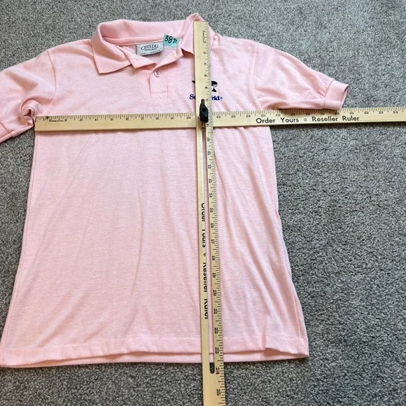 Vintage SeaWorld Polo Shirt Youth Large Orca Whale Crystal Springs USA‎ 90s - Picture 5 of 11